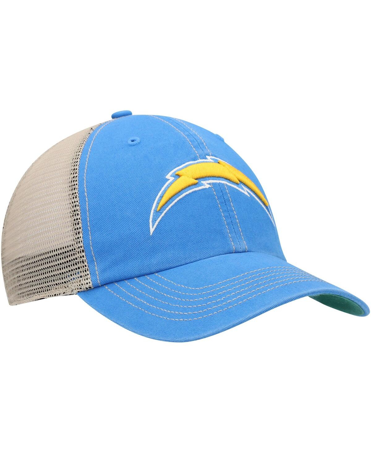 Men's '47 Brand Natural Los Angeles Chargers Trawler Trucker Clean Up Snapback Hat - Natural