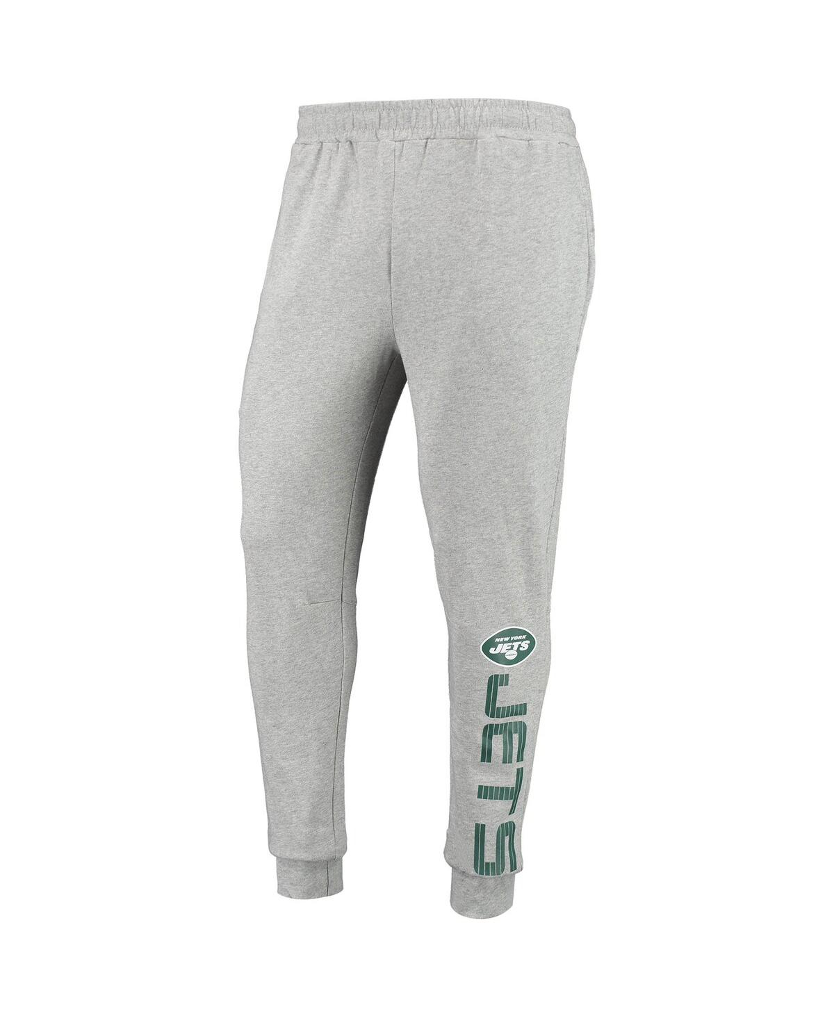 Msx By Michael Strahan Men's  Heathered Gray New York Jets Jogger Pants In Heathered Gray