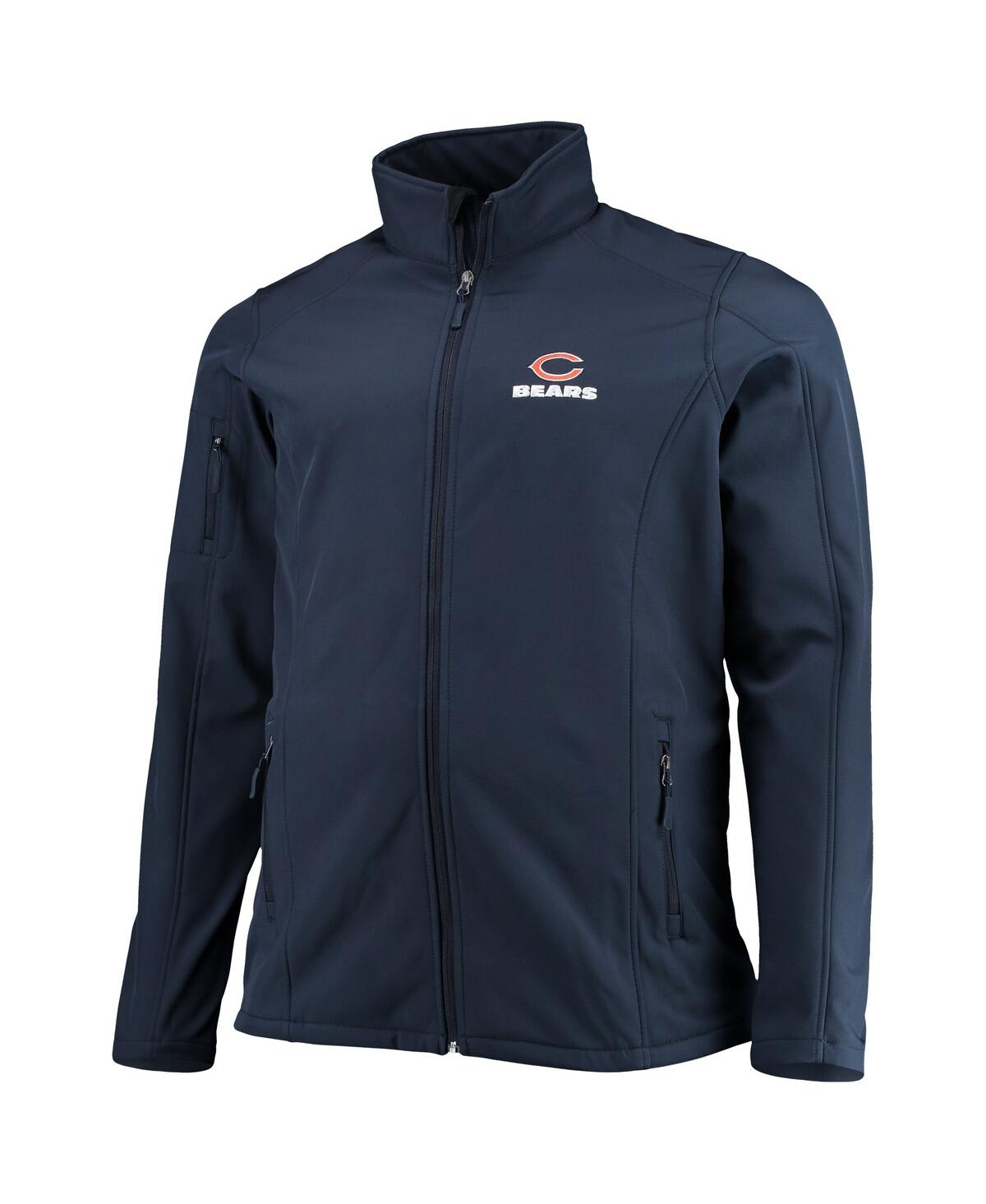 Shop Dunbrooke Men's  Navy Chicago Bears Big And Tall Sonoma Softshell Full-zip Jacket