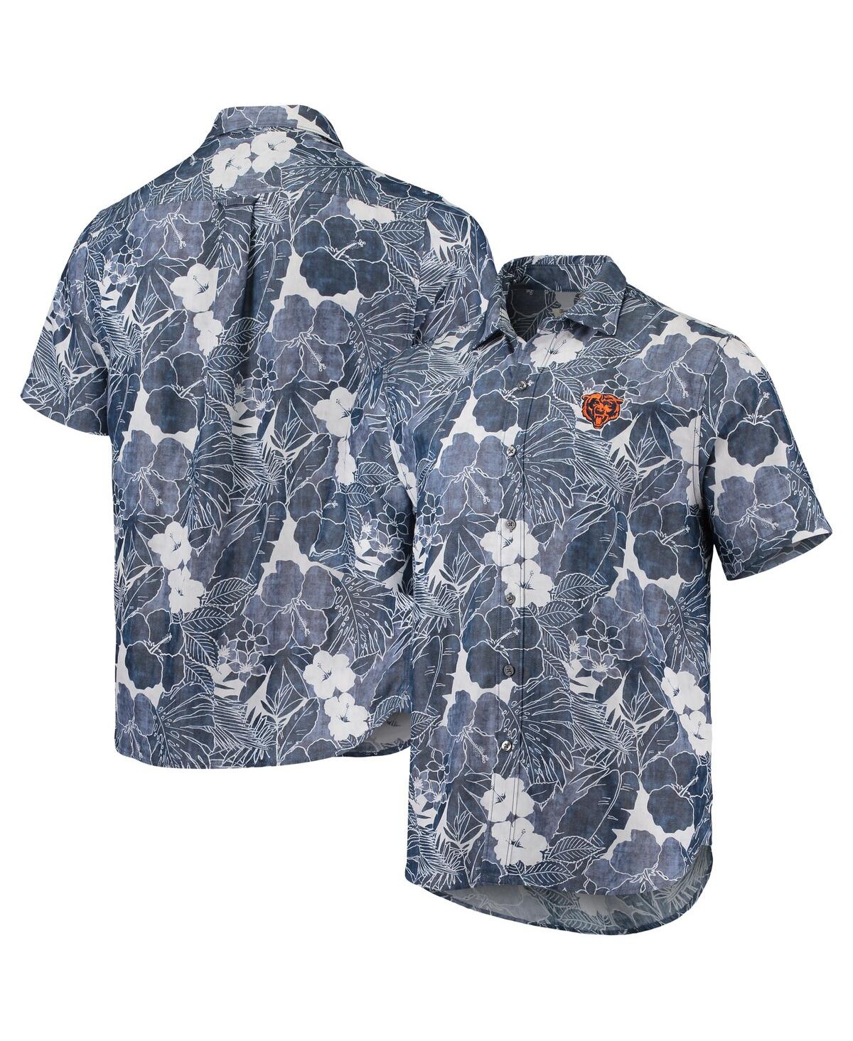 Shop Tommy Bahama Men's  Navy Chicago Bears Coconut Point Playa Floral Islandzone Button-up Shirt