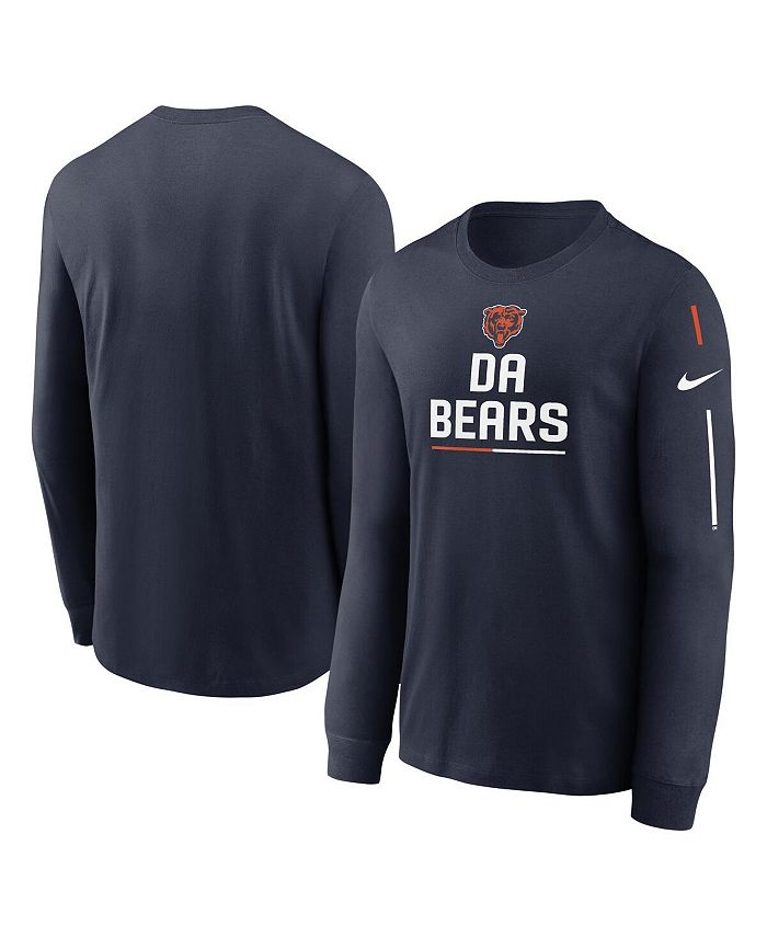 Nike Men s Navy Chicago Bears Team Slogan Long Sleeve T shirt Macy s