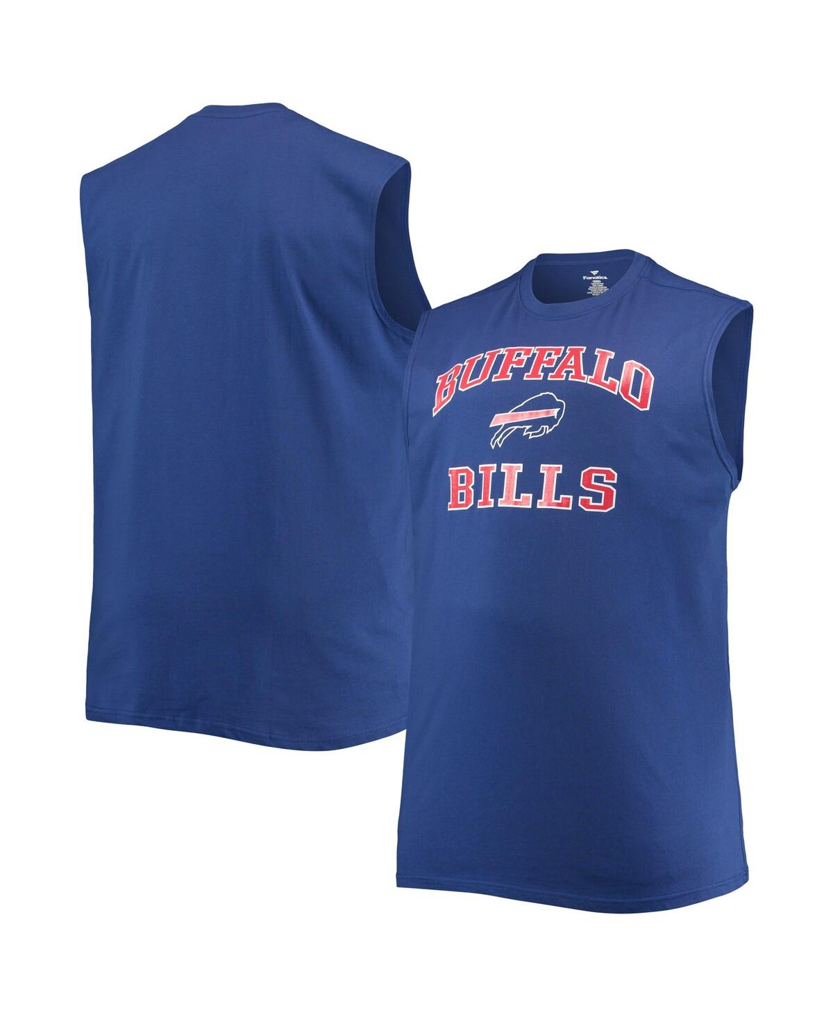 Shop Profile Men's Royal Buffalo Bills Big And Tall Muscle Tank Top