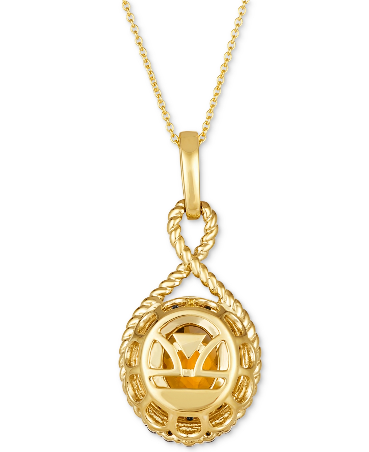 Le Vian Cinnamon Citrine (2-3/8 ct. t.w.) & Diamond (5/8 ct. t.w.) Pendant Necklace in 14k Gold, 18