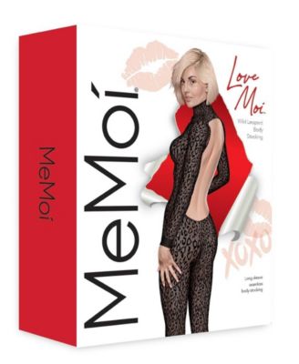 Women's Wild Leopard Long Sleeve Seamless Body Stocking