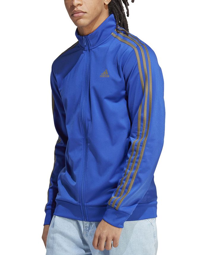 adidas Men's Essentials WarmUp 3Stripes Track Jacket Macy's
