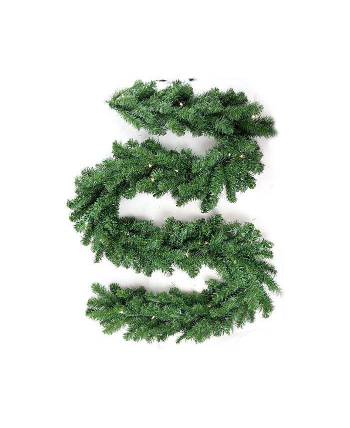 Floral Home Festive 9' PreLit Spruce Pine Christmas Garland