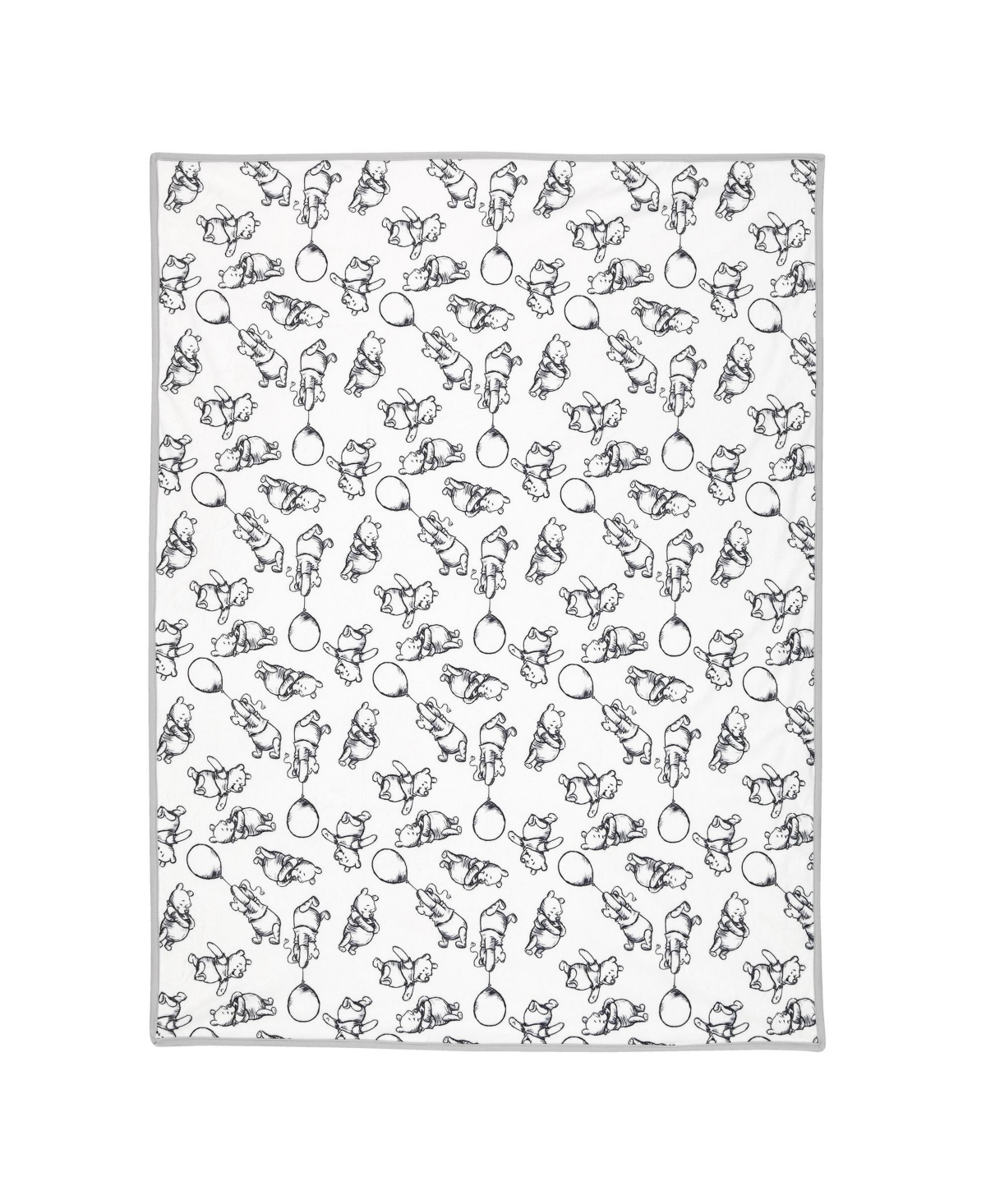 Lambs & Ivy Disney Baby Winnie The Pooh Baby Blanket - Tan/Cream Jersey/Minky