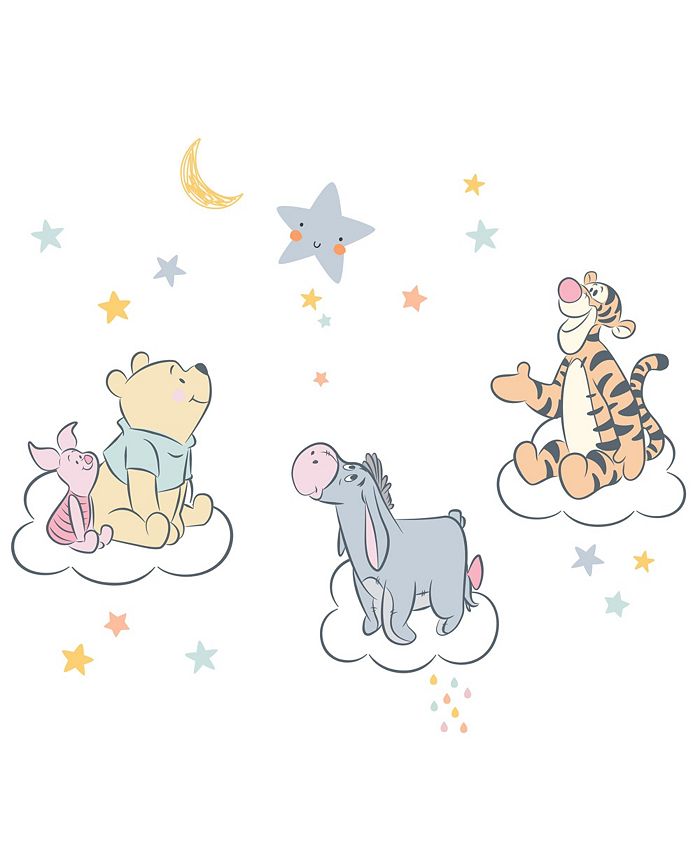 Lambs & Ivy Disney Baby Winnie the Pooh Hugs Piglet/Eeyore/Tigger Wall ...