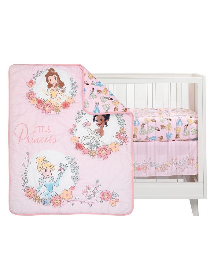 Lambs & Ivy Disney Princesses 3Piece Nursery Baby Crib Bedding Set