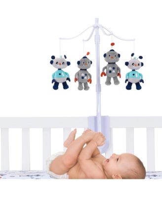 Robbie Robot Musical Baby Crib Mobile Soother Toy - Gray