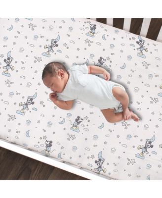 Lambs & Ivy Disney Baby Moonlight Mickey Mouse Fitted Crib Sheet ...