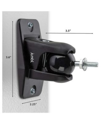 Speaker Wall Mount Brackets, Pair of 2 Speaker Mounts - Black