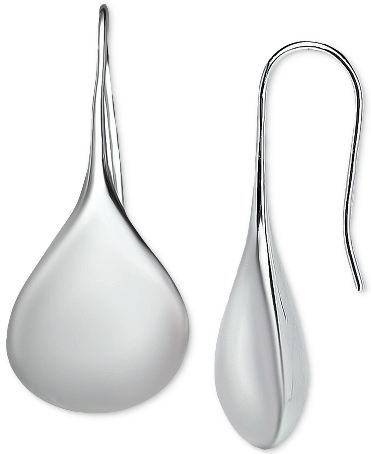 Giani Bernini Polished Teardrop Drop Earrings, Created For Macy's In Sterling Silver