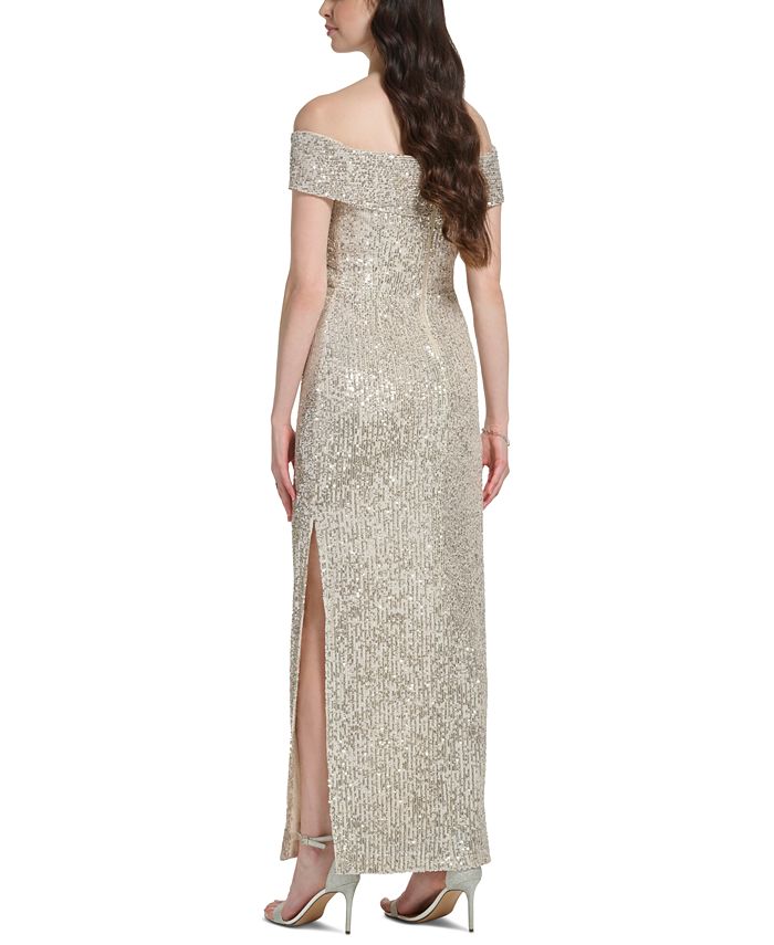 vince camuto gold dress Dress Party Midi By Vince Camuto In Gold & Pink, Size: Xs main image 1