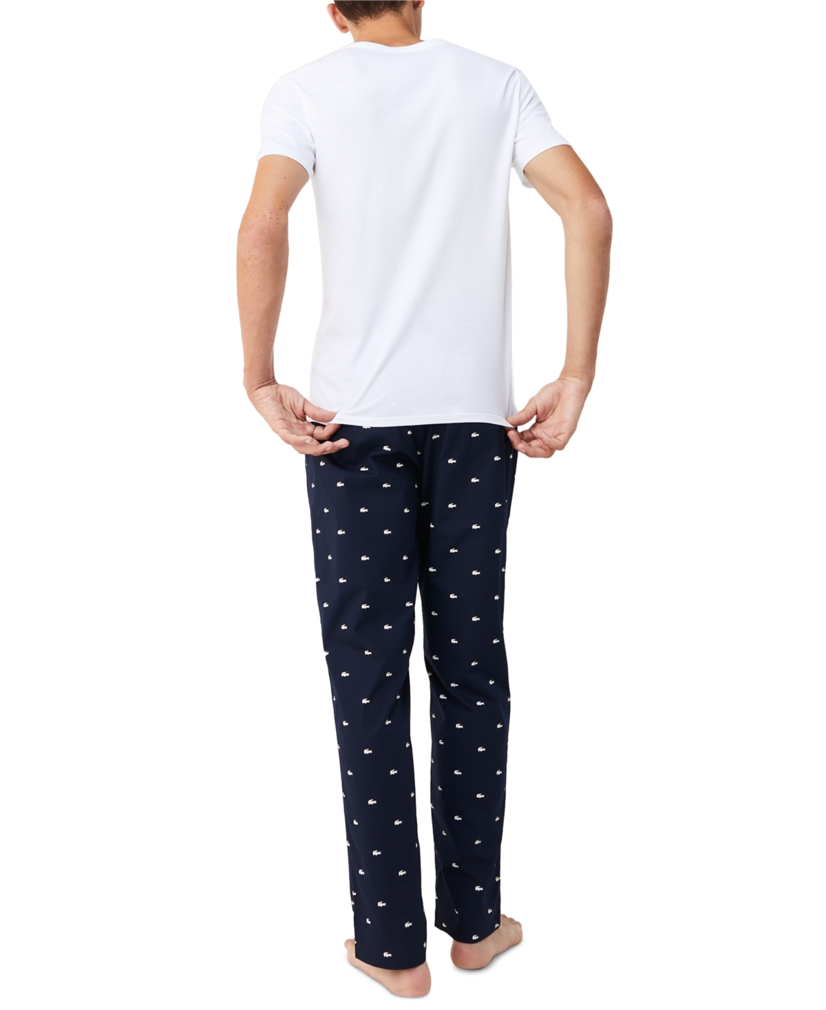 Lacoste Men's 3-Pack V-Neck Slim Fit Undershirts