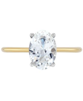 IGI Certified Lab Grown Diamond Oval Solitaire Engagement Ring (2 ct. t.w.) in 14k Gold