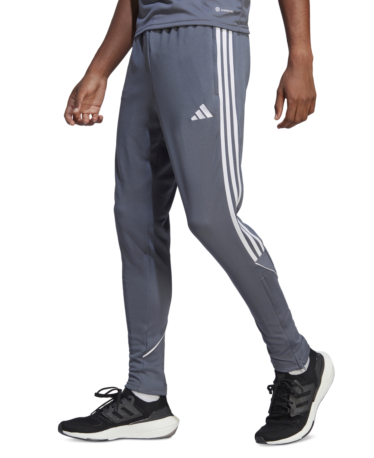 Shop Adidas Originals Men's Tiro 23 League Pants In Onix Gry,wht
