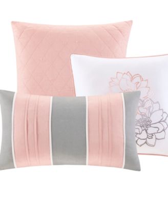 Lola Floral Print Cotton 6-Pc. Quilt Set, King/Cal King