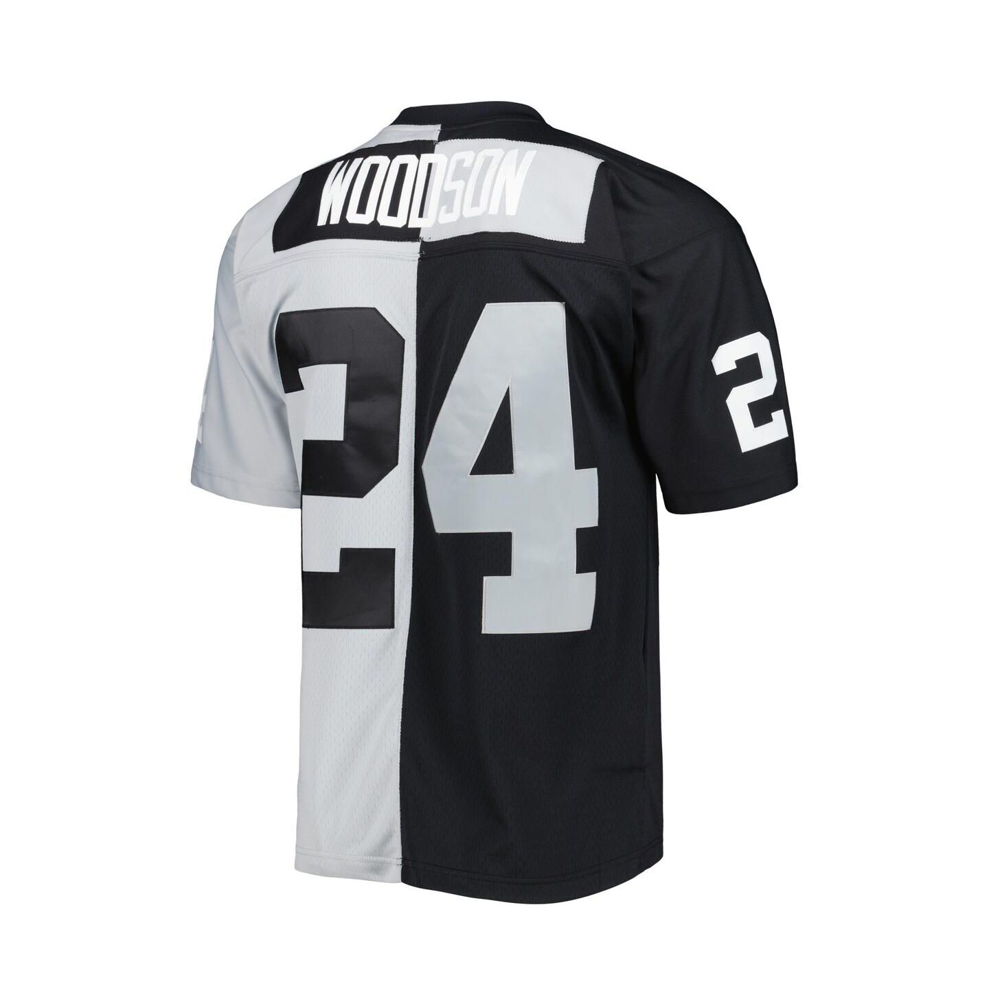 Мужское джерси Mitchell & Ness Charles Woodson Las Vegas Raiders 1998 Split Legacy, Black — фото 2