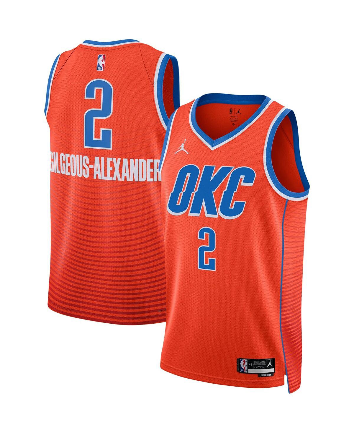 Men's Jordan Shai Gilgeous-AlexanderOklahoma City Thunder Statement Edition Swingman Jersey - Orange