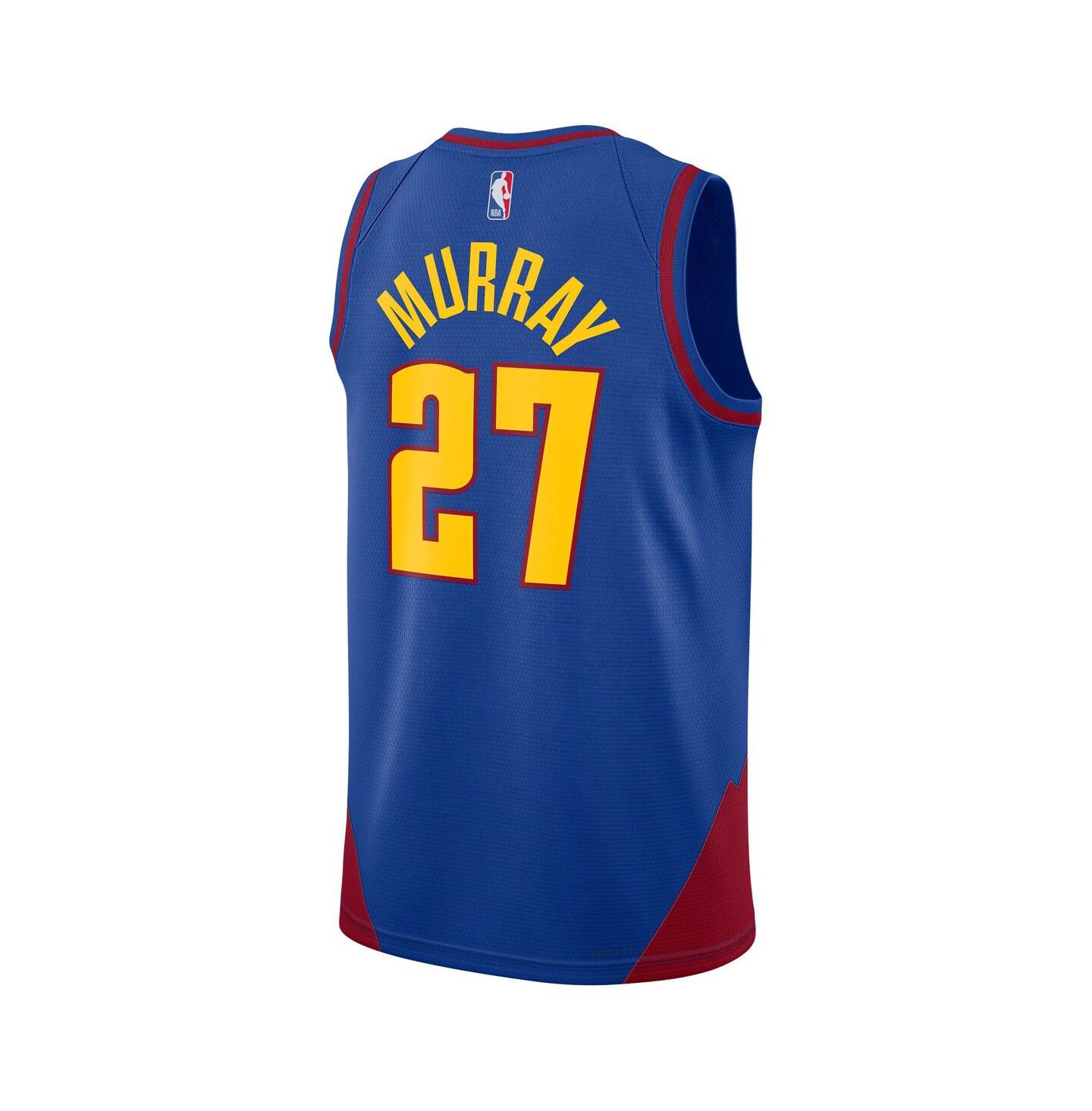 Мужской топ Jordan Jamal Murray Blue Denver Nuggets 2022/23 Statement Edition Swingman Jersey — фото 2