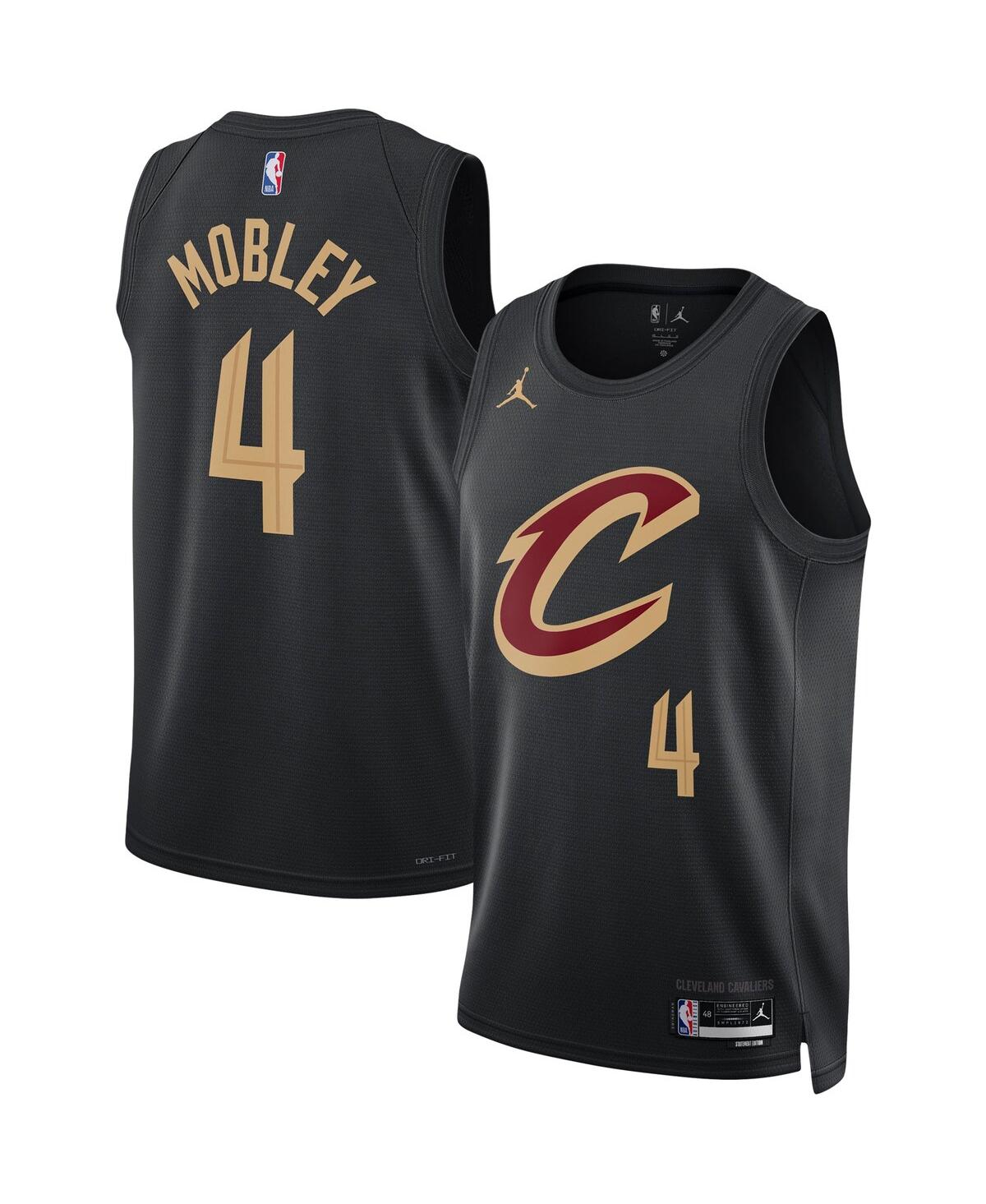 Men's Jordan Evan MobleyCleveland Cavaliers Statement Edition Swingman Jersey - Black