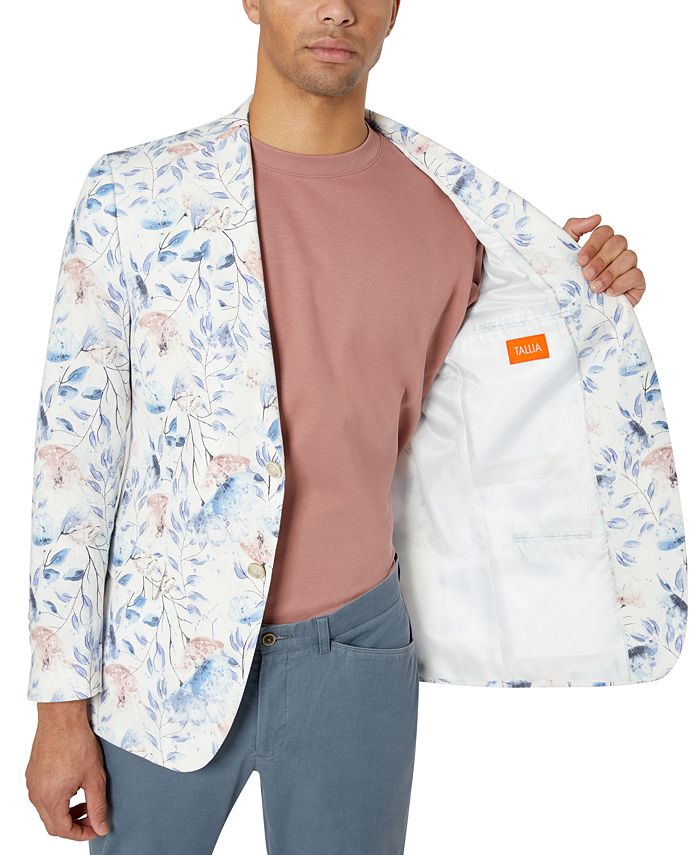 Tallia Men's SlimFit Floral Linen Sport Coat Macy's