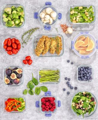 24-Pc. Glass Storage Containers with Lids