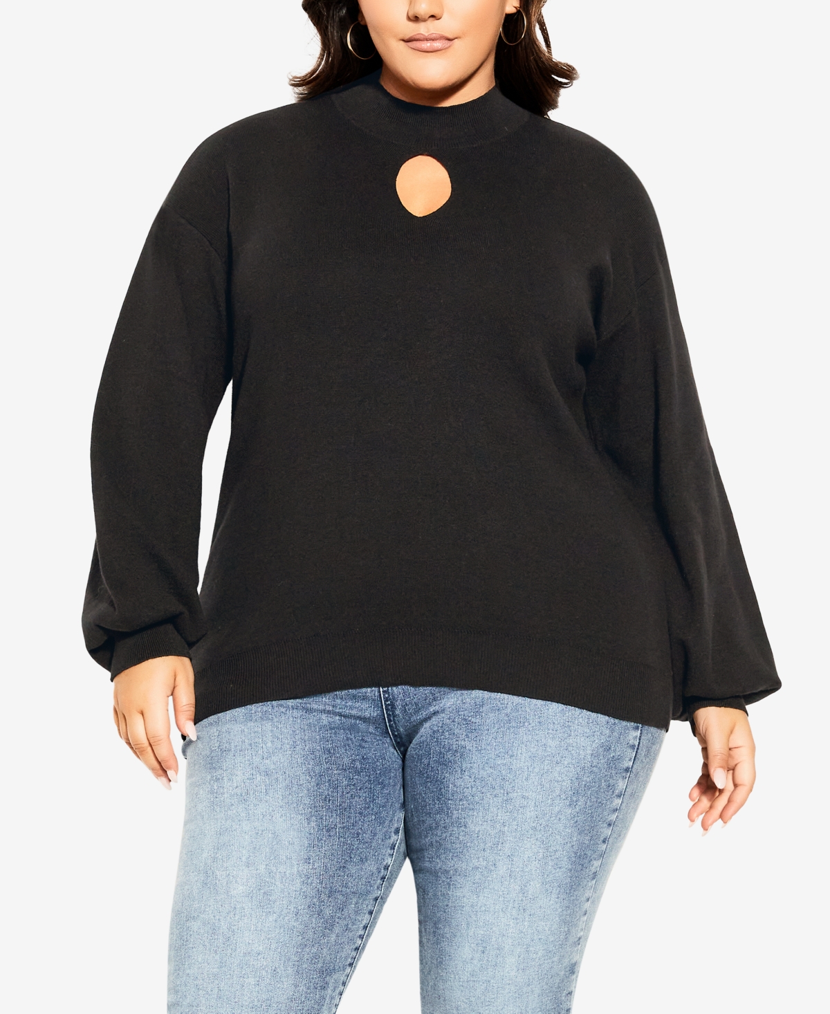Plus Size Evelyn Sweater - Black