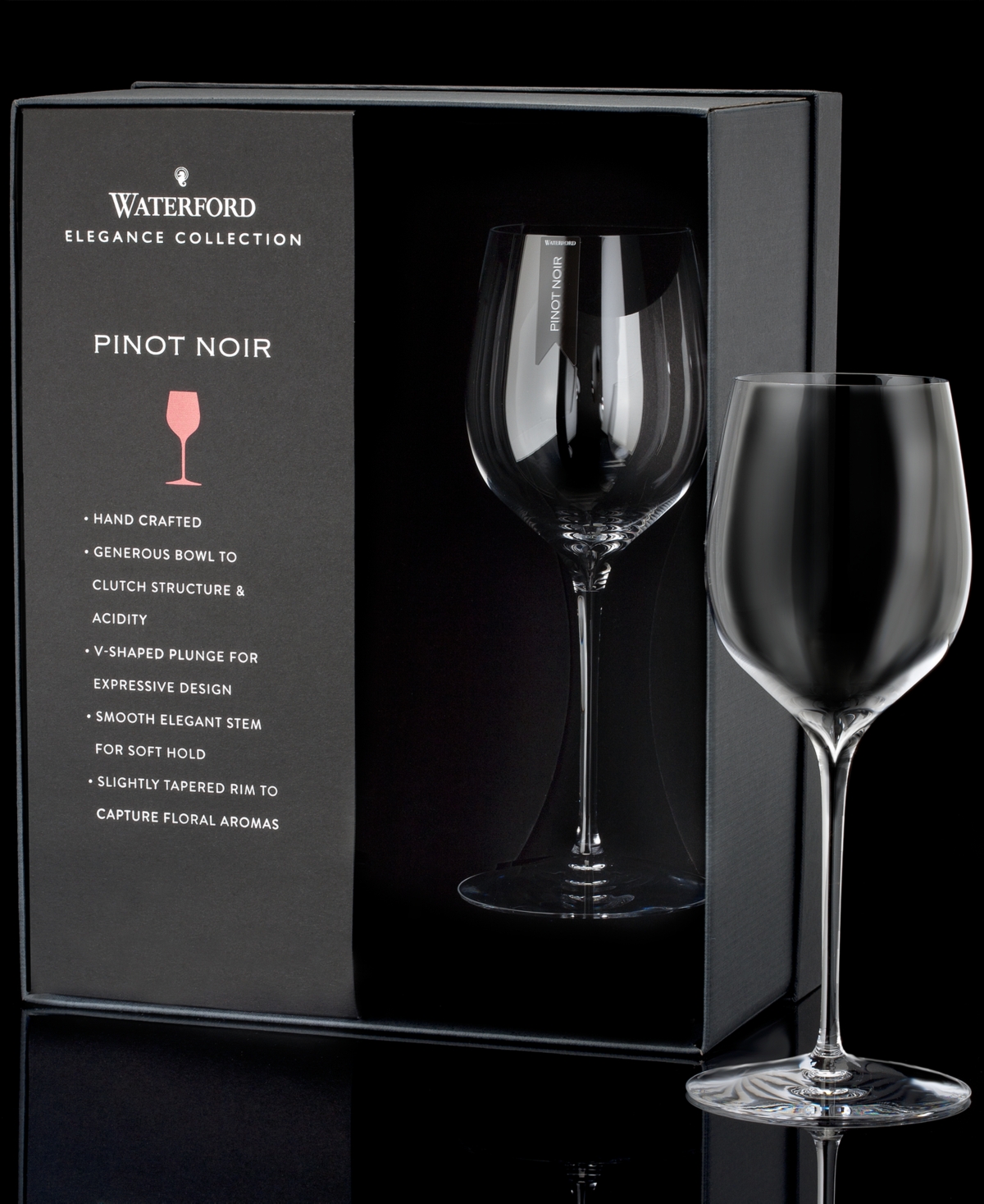 Waterford Lismore Elegance 2-piece Bordeaux Wine Glass Set In Clear