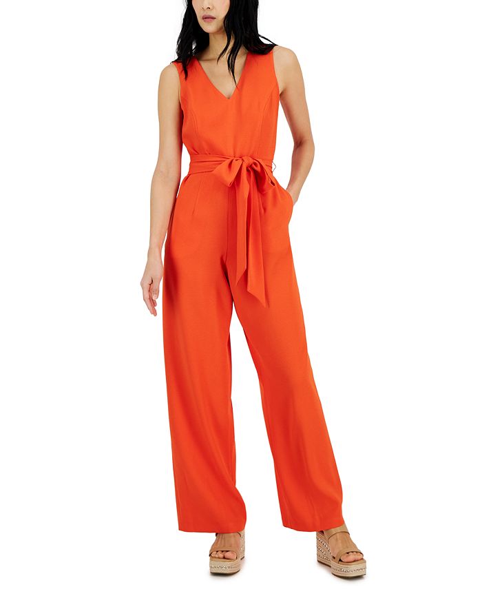 I.N.C. International Concepts Women s Sleeveless V Neck Jumpsuit