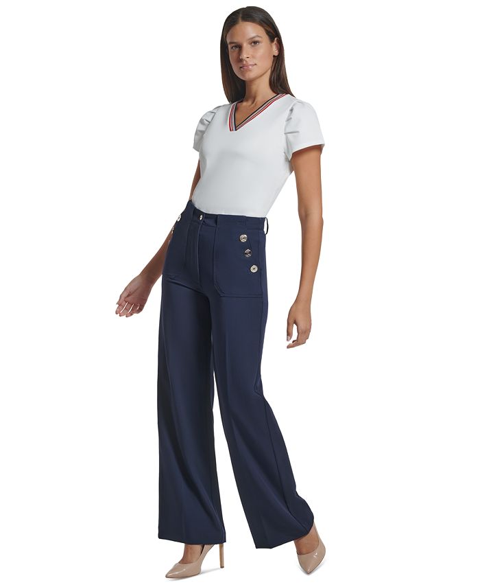 Tommy Hilfiger Womens Sailor Pants Blue Size 16 main image 1