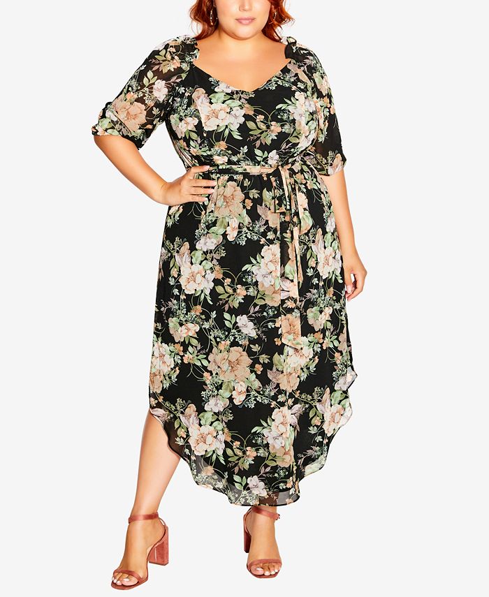 Macy's womens plus shop size summer dresses