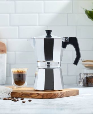 Italian Moka Pot 6 Cup Capacity Stovetop Aluminium Espresso Maker