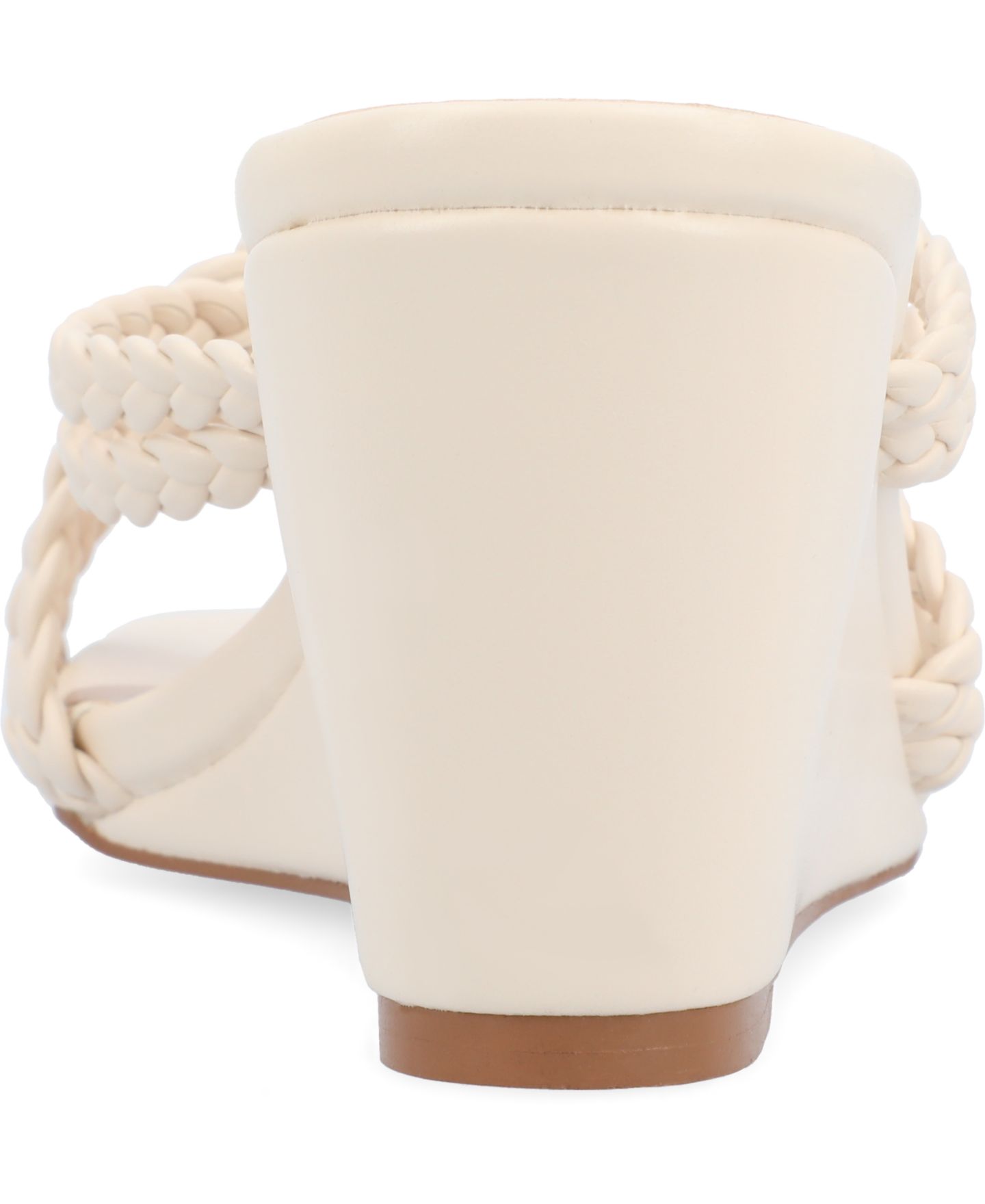 Женские сандалии Journee Collection Baylen Strappy Braided Wedge, цвет: Бежевый — фото 3