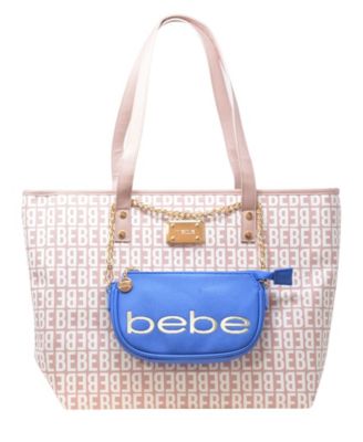 New Women's BEBE Crossbody Logo Handbag 2024 Purse Color White