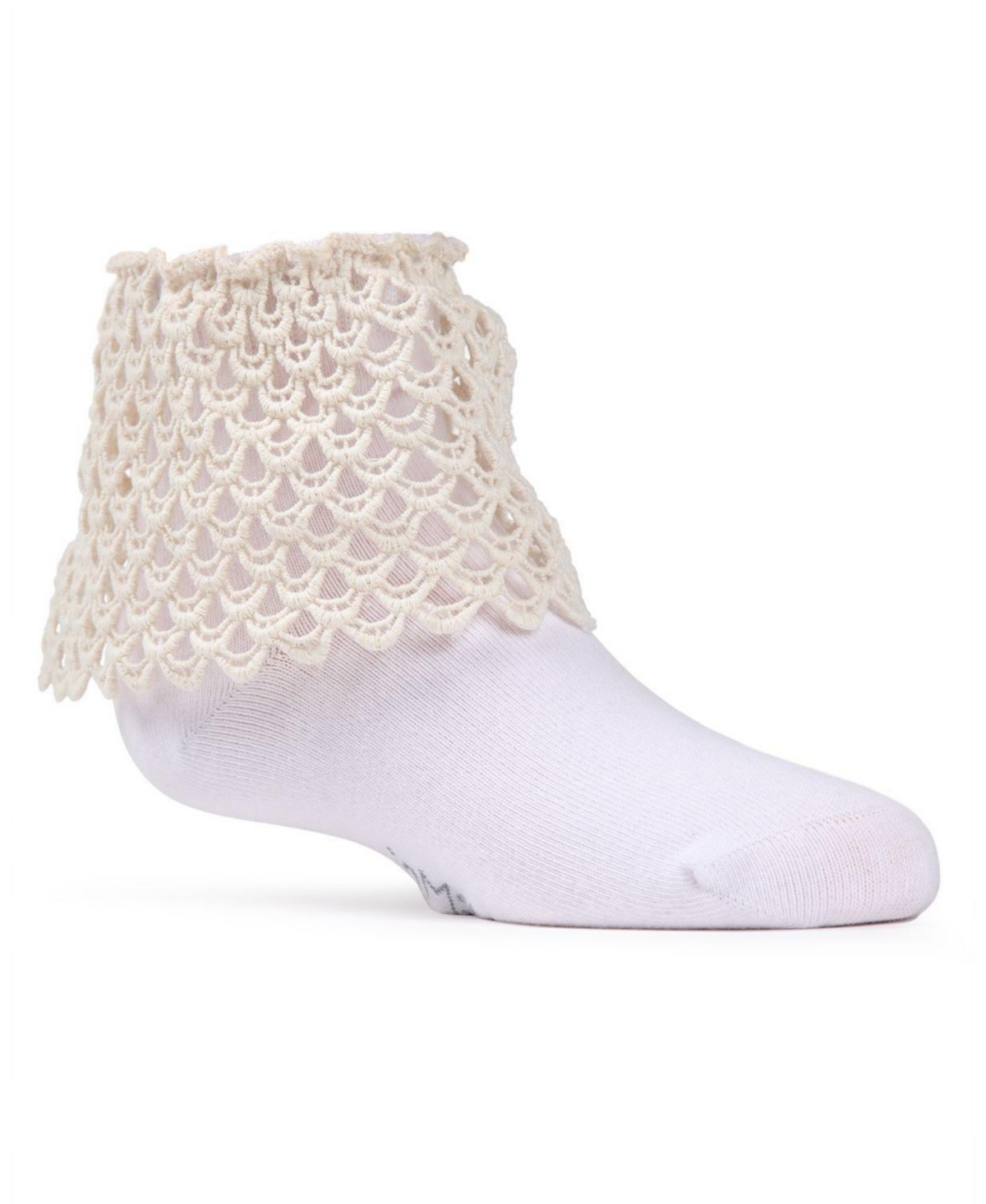 MeMoi Little Girls Lacy Loopsy Cotton Blend Anklet Socks