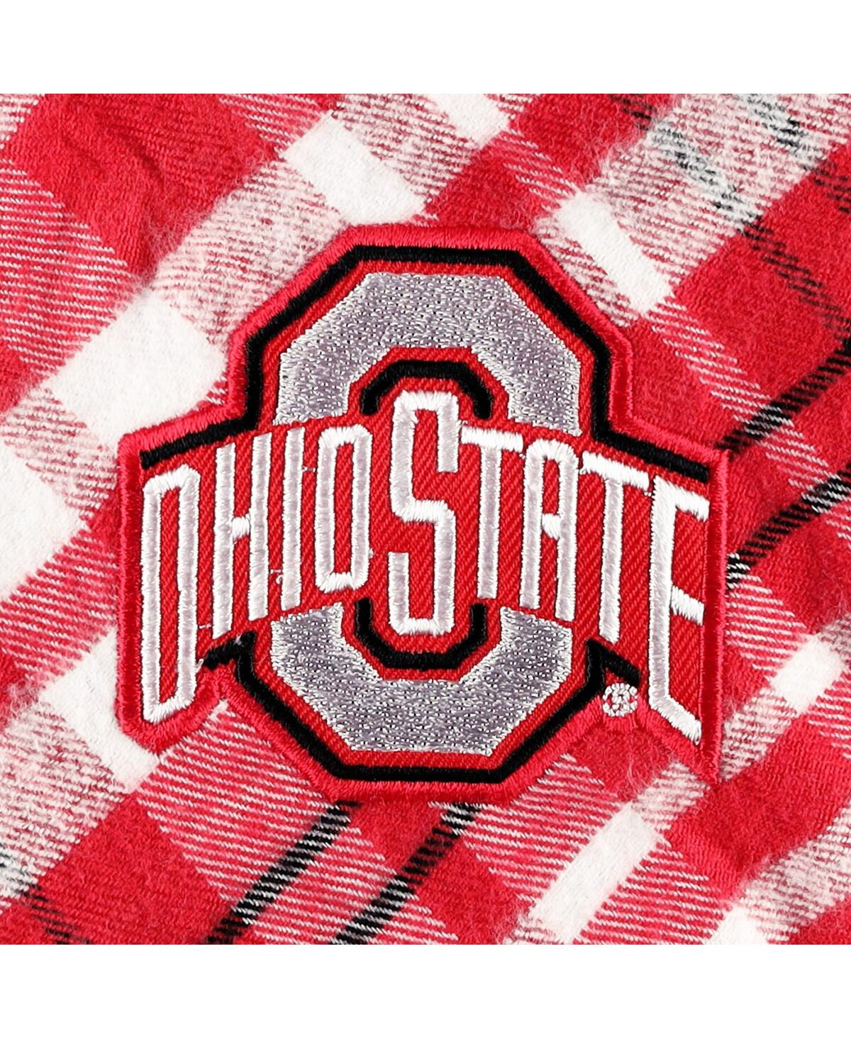 Shop Profile Women's Scarlet Ohio State Buckeyes Plus Size Mainstay Long Sleeve Button-up Shirt