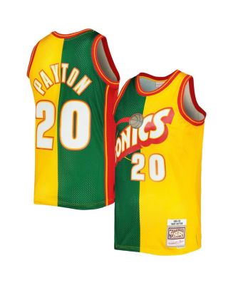 Mitchell & Ness NBA Split Swingman Jersey Seattle Supersonics 1995 Gary Payton Jerseys