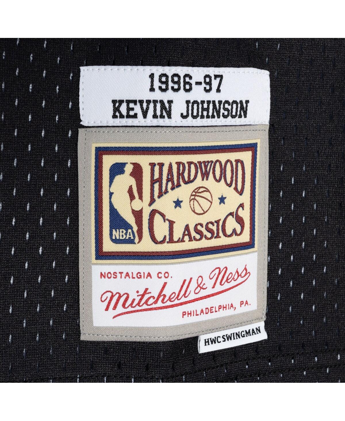 Men's Mitchell & Ness Kevin Johnson Black Phoenix Suns Hardwood Classics 1996-97 Split Swingman Jersey - Black