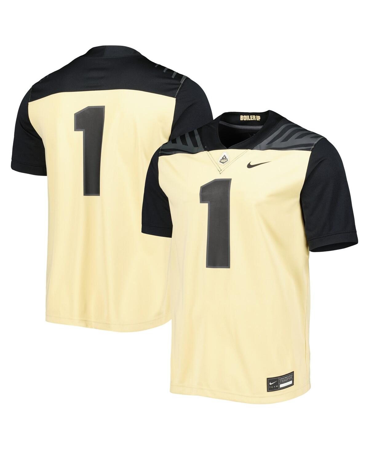 Men's Nike #1 Gold Purdue Boilermakers Untouchable Football Jersey - Gold