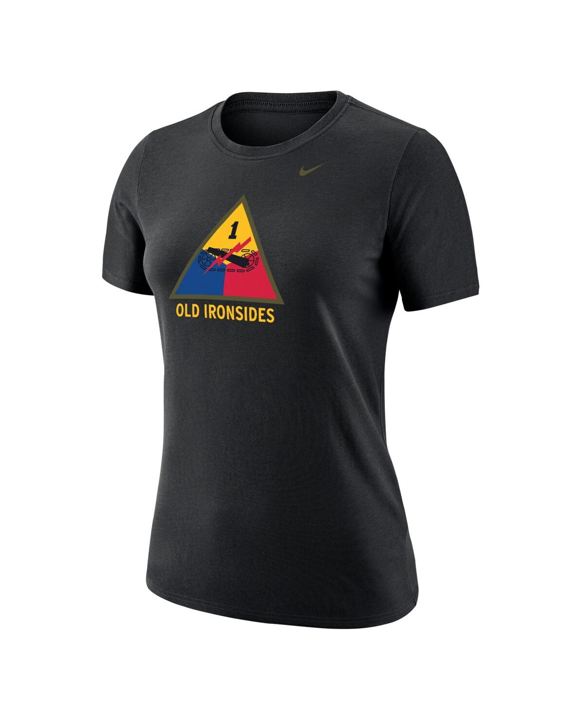 Shop Nike Women's  Black Army Black Knights 1st Armored Division Old Ironsides Operation Torch T-shirt