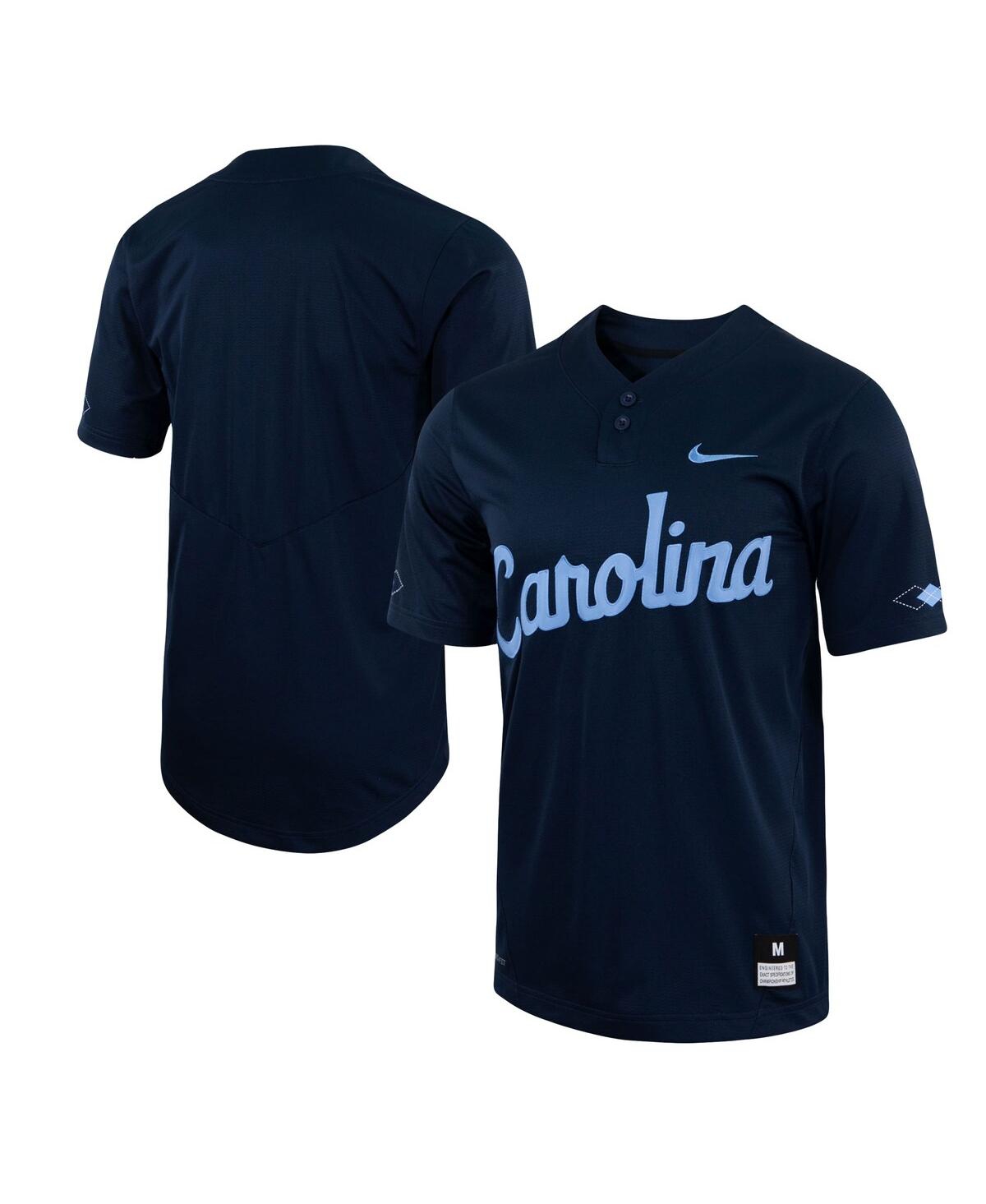 Men's NikeNorth Carolina Tar Heels Two-Button Replica Baseball Jersey - Navy