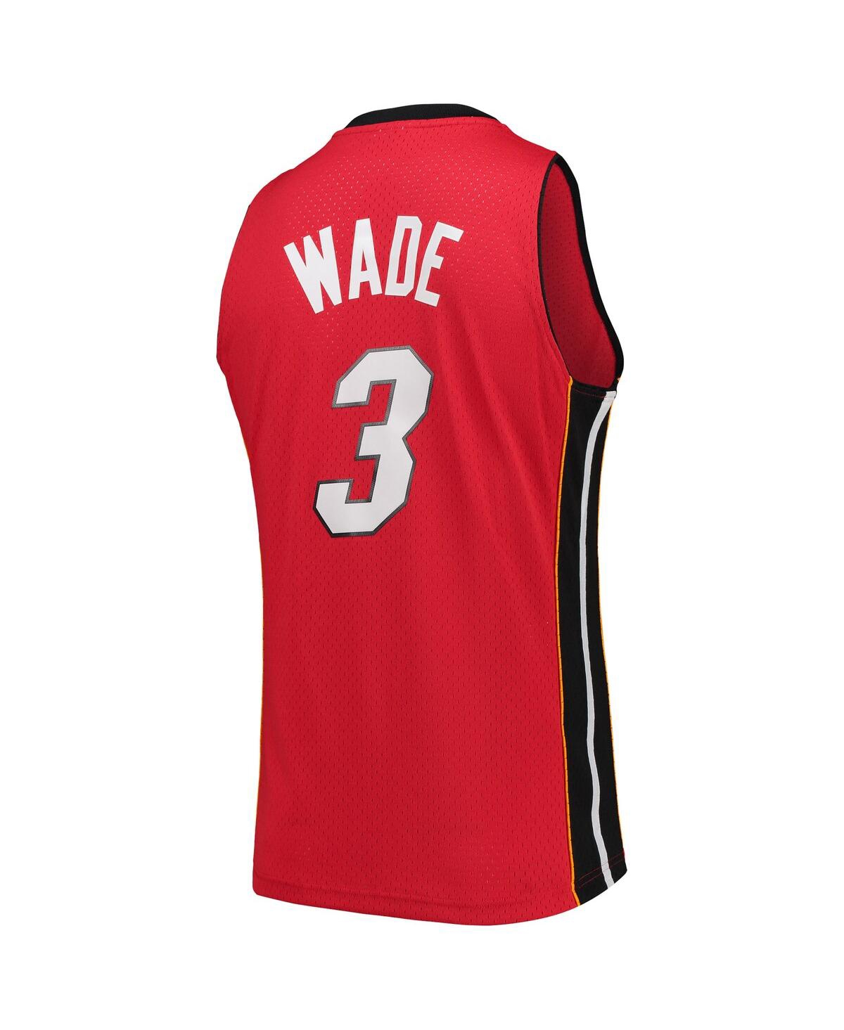 Men's Mitchell & Ness Dwyane WadeMiami Heat Big and Tall Hardwood Classics 2005-06 Swingman Jersey - Red