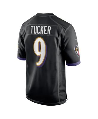 Men's Justin Tucker Baltimore Ravens Player Game Jersey
