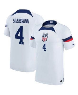 Nike Men's Becky Sauerbrunn Blue USWNT 2022/23 Home Breathe Stadium ...