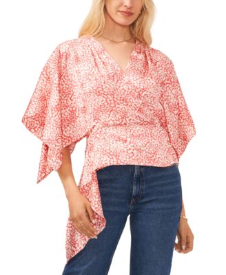 Sam & Jess - Women's Surplice-Neck Dolman 3/4-Sleeve Top