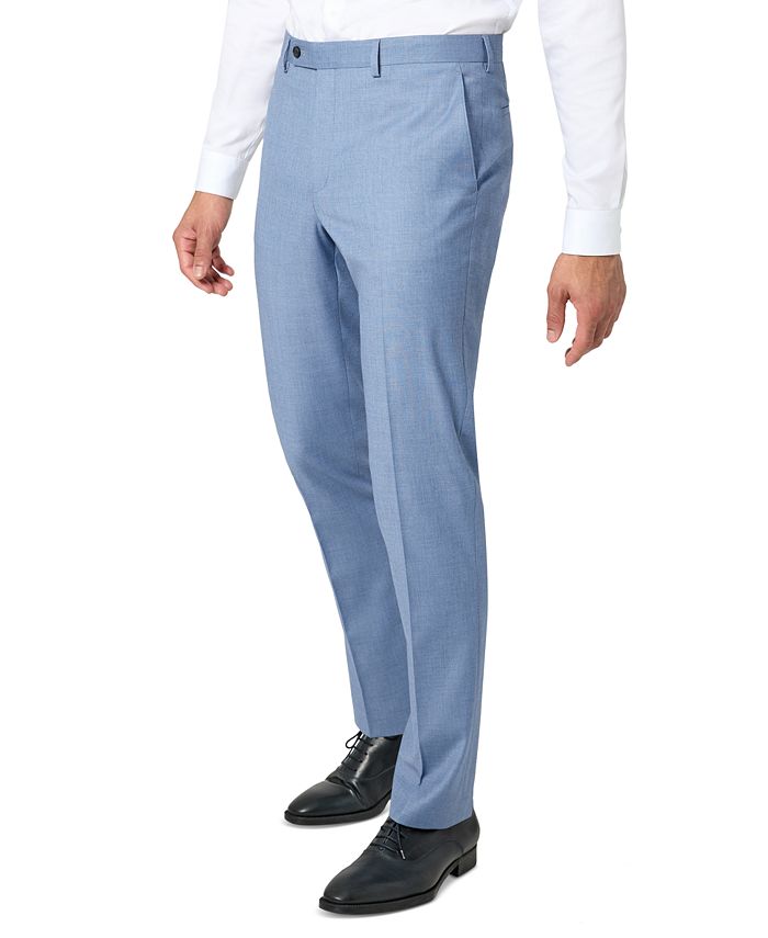 DKNY Men's ModernFit Sharkskin Stretch Suit Pants Macy's