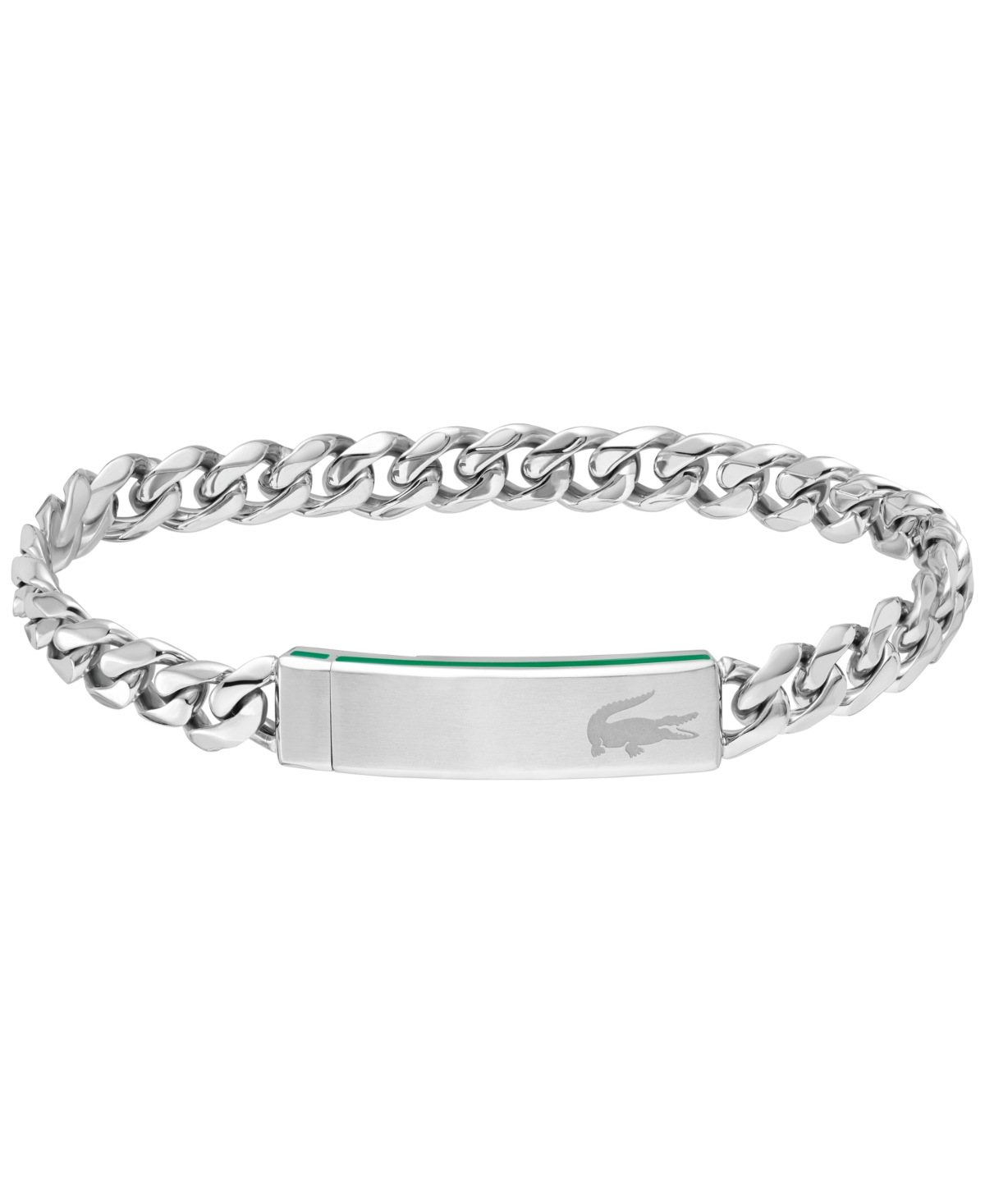Men's Stainless Steel Box Chain Bracelet - Silver