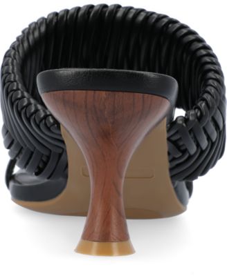 Women's Monyka Woven Double Band Dress Sandals